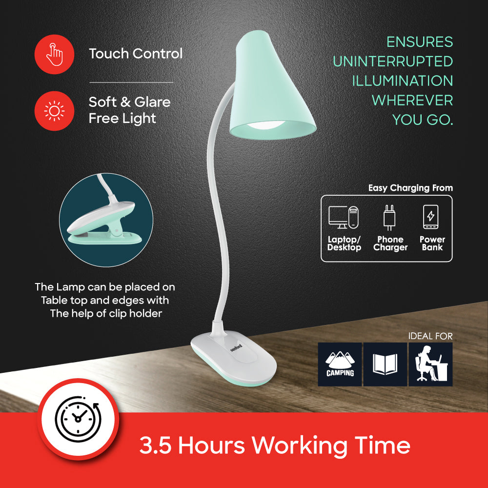 Sanford Rechargeable LED Table Study Lamp | SF3800DL - buysanford